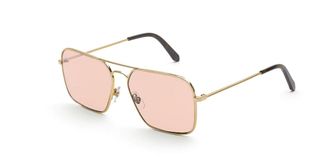 Retro Superfuture IGGY 2.0 PINK VDB Mens Sunglasses Gold Size 58