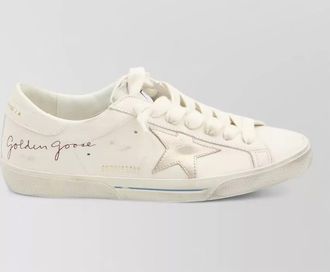 Golden Goose leather super star low-top sneakers