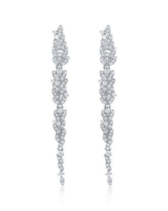 Suzy Levian Suzy Levian Silver Cz Dangle Earrings