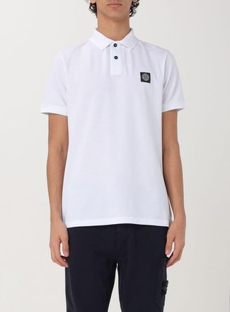 Stone Island Polo in cotone biologico piquet Stone Island