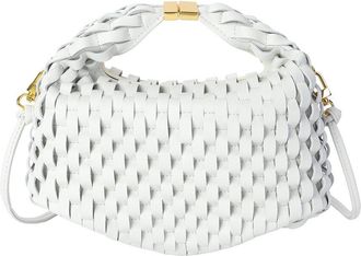 Tiffany & Fred Woven Leather Top Handle Crossbody