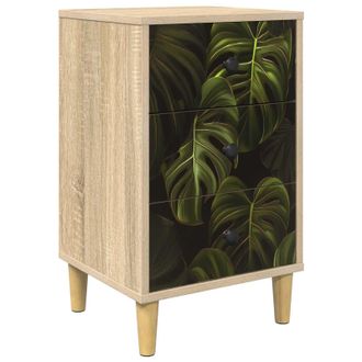 vidaXL Mesa De Noche Elburg Roble Sonoma 36 X 33 X 60 Cm Vidaxl
