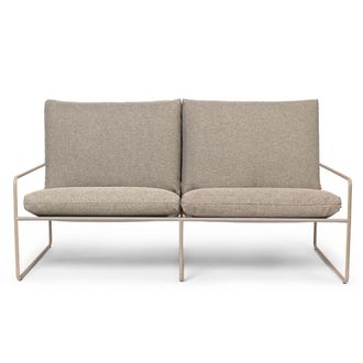 Ferm Living Desert Dolce Outdoor 2-Sitzer Sofa - cashmere / dark sand