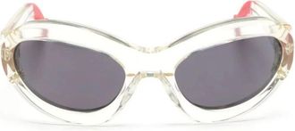Medea Zwarte Zonnebril - Dames - Zonnebrillen - Wit - ONE Size - Accessoires
