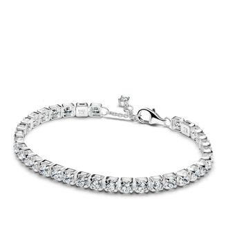 Pandora Bracelets - Funkelndes aussdrucksstarkes Tennisarmband - silver - Bracelets for ladies