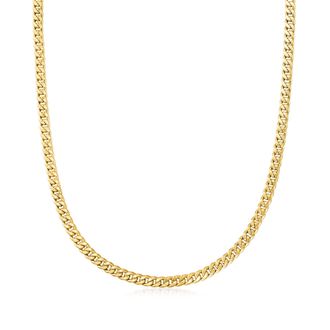 Ross-Simons Italian 5mm 14kt Yellow Gold Curb-Link Necklace