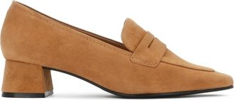Kazar Lichtbruine su&egrave;de pumps - Dames - Pumps - Bruin - 40 EU - Su&egrave;de - Schoenen