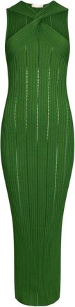 Liu Jo sheath dress - women - Viscose/Nylon - M - Green