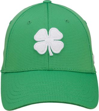 Black Clover Unisex Iron X Fitted Cap Golf Hat, Iron X (Electric Green/White), Large-X-Large