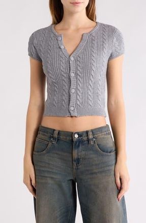PacSun Liana Cable Cardigan in Heather Grey at Nordstrom Rack, Size X-Small