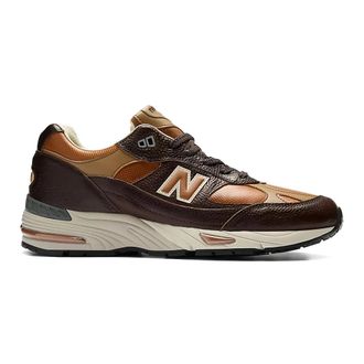 New Balance Sneakers, male, Brown, Size: 7 1/2 US 991 Made in UK