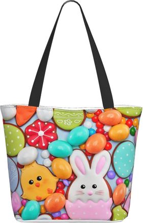 AOOEDM Easter Bunny Eggs Ladies Shopping Bag 13x11x7in.The Perfect ValentineS Day Gift.It Is The Best ValentineS Day Gift For Mom, Daughter, Wife,Etc