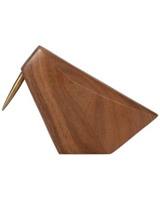 Sagebrook Home 6In Wooden Sitting Bird Figure