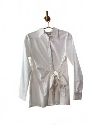 Ichi Womens Lia Long Sleeve Shirt In White