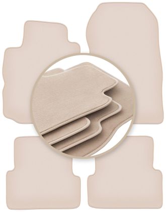 OEM Alfombrillas Beige Premium Para Renault Modus Monovolumen 2004-2012