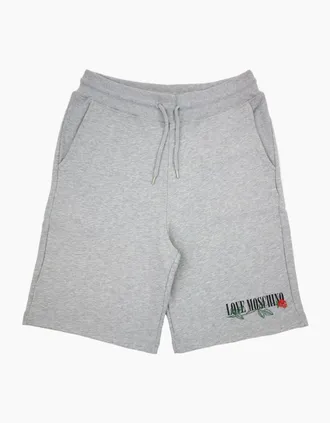 Love Moschino Mens Love Moschino Rose Logo Shorts Grey - Size: 29/28/32
