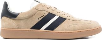 Bally Sneakers Retro in pelle scamosciata con righe - Toni neutri