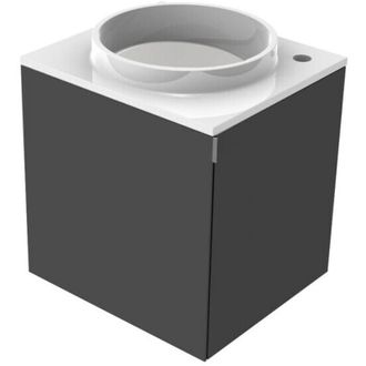 Emco Evo 450 Lavabo Para Invitados, Negro, 450x450x508mm, - Emco
