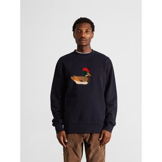Edmmond Studios Duck Hunt Sweatshirt in Plain Navy at Nordstrom, Size X-Large