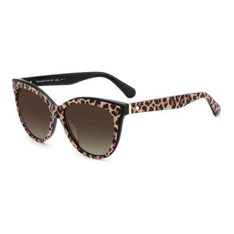 Kate Spade New York Sunglasses, female, Multicolor, 56 MM, Leopard Pattern Sunglasses