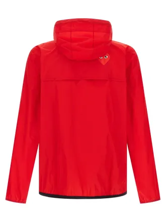 Comme Des Gar&ccedil;ons Waterproof Hooded Jacket - Red