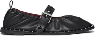 Stella McCartney Falabella studded ballerina shoes - women - Other fibres - 36 - Black