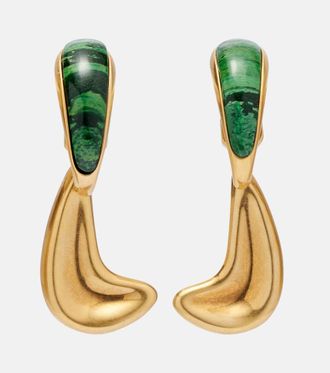 Khaite Cyclone 18kt gold-plated drop earrings