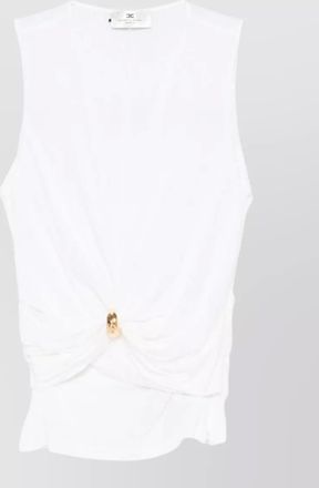 Elisabetta Franchi gathered sleeveless top