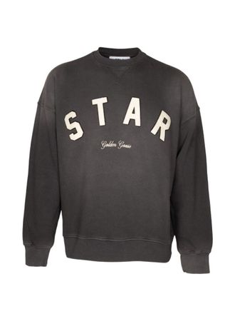 Golden Goose Black Graphic Crew Neck Sweatshirt