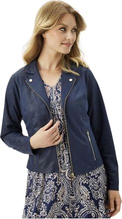 In Front Molly Jacket Blazer 16351 - Dames - Zomerjassen - Blauw - S - Polyester - Jassen