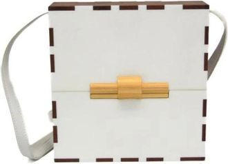 Bottega Veneta Pre-owned Cross Body Bags, female, White, Size: ONE SIZE Pre-owned Vintage Cross Body Bag