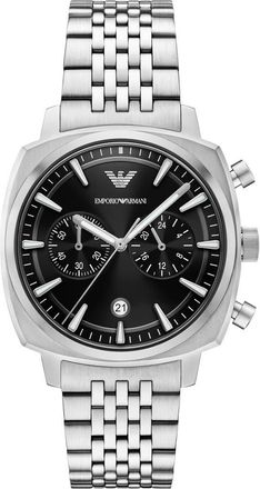 Emporio Armani Chronograph Bracelet Watch, 40mm in Silver at Nordstrom