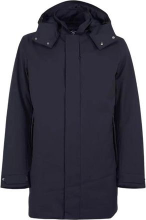 Save The Duck Sid Coat - Heren - Parka Jassen - Blauw - S - Wol - Jassen