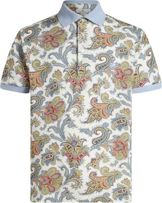 Etro Piqu&eacute; poloshirt - Wit