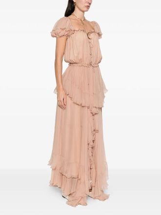 Chlo&eacute; Voile Classic Midi Dress
