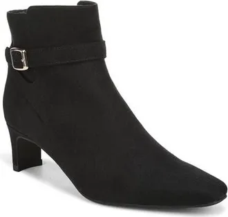 Life Stride Fawn Bootie in Black Microsuede at Nordstrom, Size 7.5
