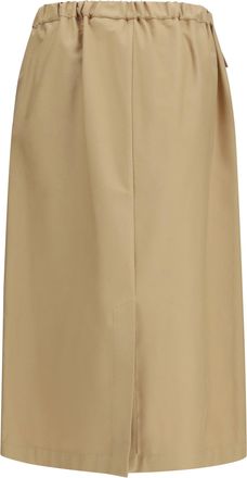 Fabiana Filippi Womens Cotton Midi Skirt Acero Cotton; Elastane