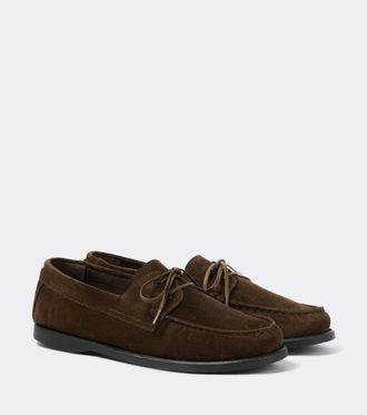 Saman Amel City Moc suede boat shoes