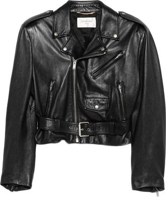 Saint Laurent Belted Biker Jacket