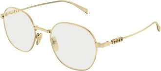 Gucci Rond Optisch Montuur - Dames - Brillen - Geel - 51 MM - Accessoires