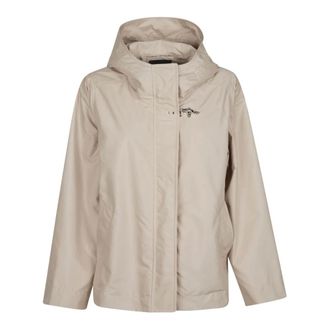 Fay Light Jackets, female, Beige, Size: XS Hood Short Parka