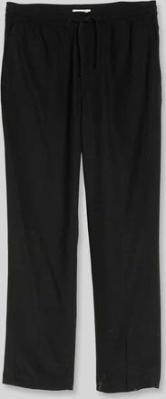 Tom Tailor Denim Regular Fit Hose aus Viskose-Leinen-Mix in Black, Gr&ouml;&szlig;e XXL