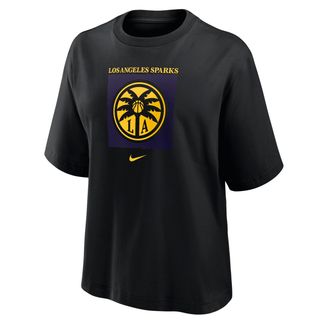 Nike Los Angeles Sparks Nike Womens WNBA Boxy T-Shirt in Black | W11122WLAS-BLK