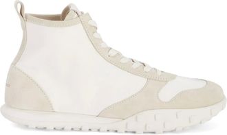 Jil Sander Sneakers con inserti in pelle scamosciata - Bianco