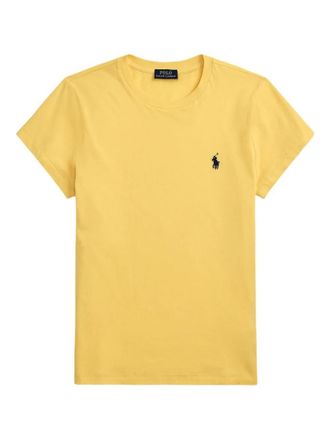 Ralph Lauren Yellow Crewneck Logo Embroidery T-Shirt