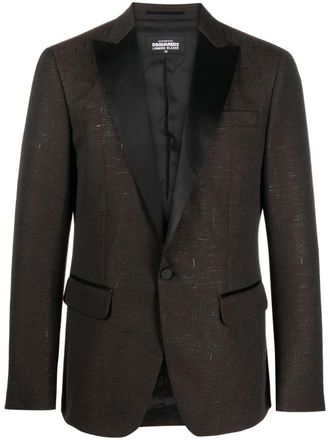 Dsquared2 Blazer met enkele rij knopen - Bruin