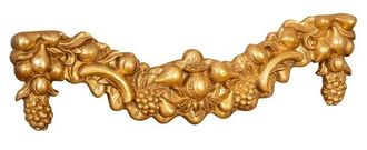 Biscottini International Sobre Puerta De Madera En Acabado De Hoja De Oro Made In Italy