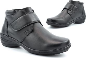 Generic Womens Wide Fit Boots Womens Leather Boots Size 6 Ladies Wide Fit Boot Ladies Ankle Boot Low Wedge Heel Wedge Heels Double EE Width E Width Genuine Le