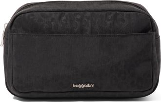 Baggallini Womens Pocket Cosmetic Bag with Brush Organization