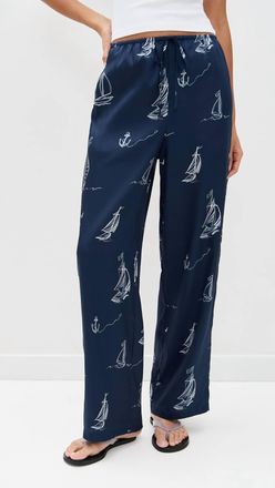 Rails Damani Pull On Straight Leg Pants In Sailboats